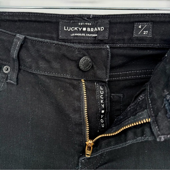 Lucky Brand Lolita Women's Black Mid Rise Skinny Denim Jeans Size 4 / 27 - Picture 5 of 9